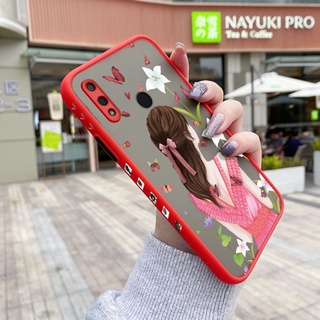 Huawei Y9 2019 เคสการ์ตูน ความงาม เด็กผู้หญิง ขอบด้านข้าง เคสกันกระแทก เคสป้องกัน