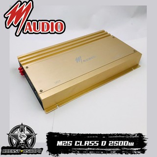 พาเวอร์แอมป์คลาสดี แอมป์ขยาย เพาเวอร์แอมป์รถยนต์ แอมป์ขยายเสียง M AUDIO รุ่น M25 CLASS D 2500w (สินค้าเคลียร์สต๊อก)