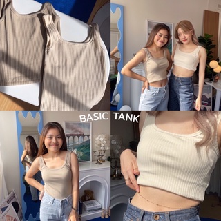 natchakloset | เสื้อกล้ามผ้าร่อง basic tank🪞