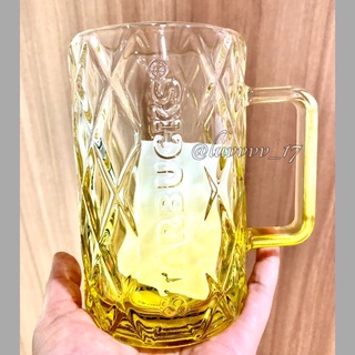 New 2021 🍍China Starbucks 🍍Pineapple🍍 Gradual Yellow 16oz Glass Mug.