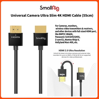 Smallrig สายเคเบิล อัลตราสลิม 4K Hdmi 55 ซม. 2957