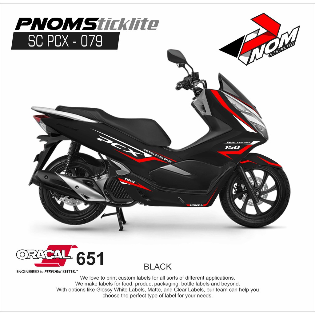 สติกเกอร์สําหรับติดตกแต่งเล็บ Pcx Sc Pcx P079 - pnom_sticklite.th ...
