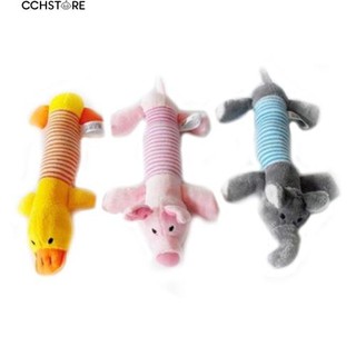 สุนัขของเล่นลูกสุนัขสัตว์เลี้ยง Plush เสียงเคาะ Squeaker Squeaky หมูช้างเป็ดของเล่น