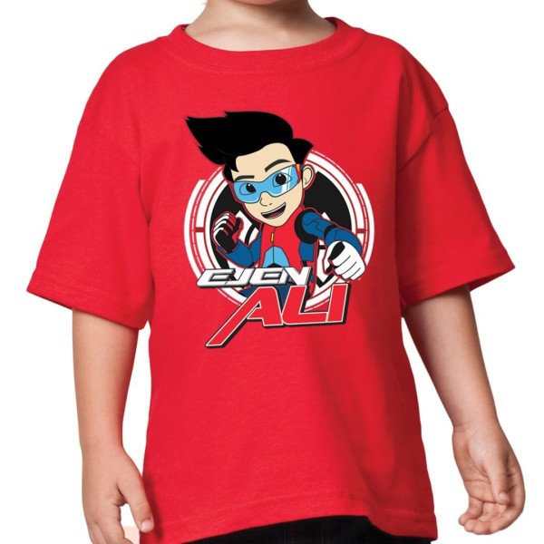 เสื้อยืด EJEN ALI 01 แว่นทรงกลม - EJEN ALI AGENT ALI TSHIRT - EJEN ALI CHILDRENS CARTOON T-SHIRT - C