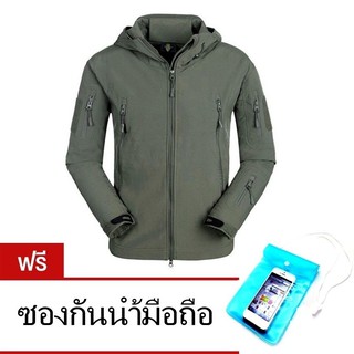 jacket 4 in 1 กันหนาว ลม ฝน แดด sharkskin