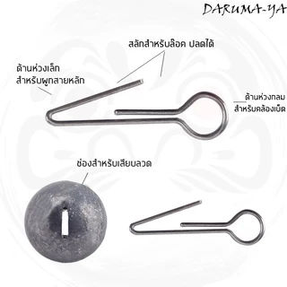 ตะกั่วห่วง สำหรับคล้องเบ็ดหนอน น้ำหนัก 3, 5, 7, 10,12,14,18 และ 21 กรัม ตะกั่วเท็กซัส หัวจิ๊ก ตะกั่วเบ็ดหนอน