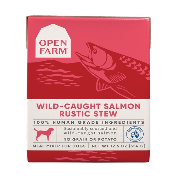 อาหารเปียกสุนัข Open Farm Rustic Stew สูตร Wild-Caught Salmon ขนาด 354 g