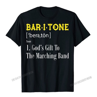 เสื้อยืดโอเวอร์ไซส์เสื้อยืดผ้าฝ้าย เข้ารูป พิมพ์ลาย Baritone Definition สไตล์ฮาราจูกุ สําหรับผู้ชายS-4XL