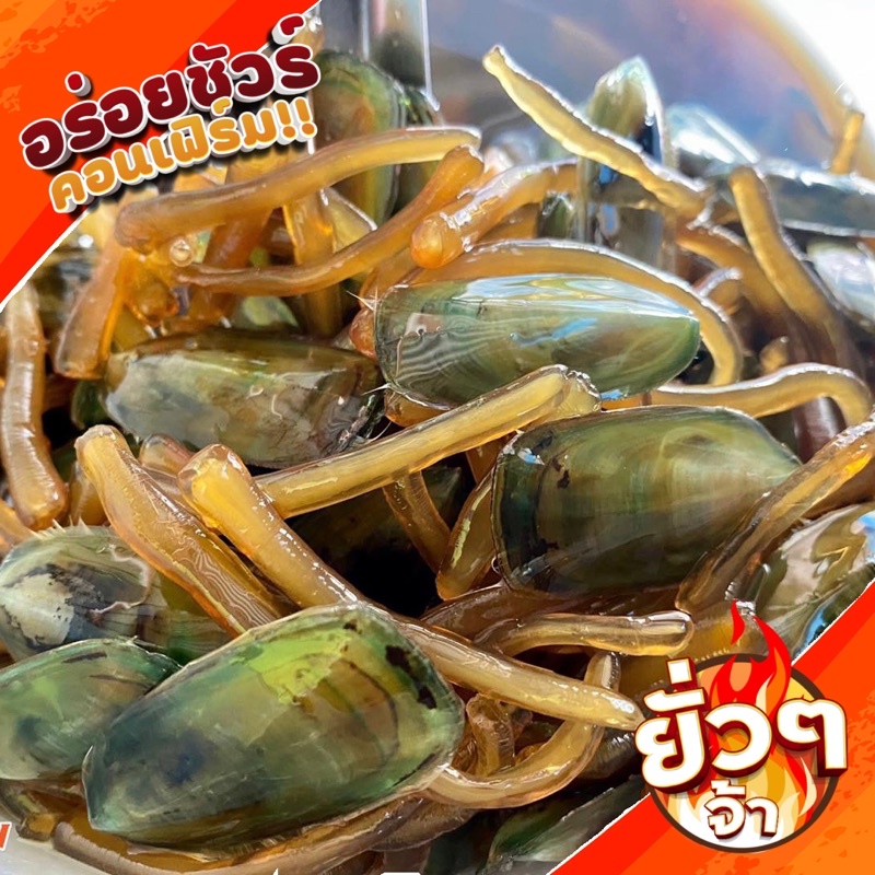 หอยปากเป็ด(หอยราก) ดองหวานเค็ม บรรจุถุง 450g