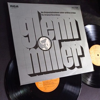 แผ่นเสียง 12 นิ้ว 2 LP glenn miller นักร้องและบรรเลงเพลงแจ๊สยอดนิยมในอดีตชุด Hits Original Recordings