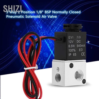 Shizi 3V1-06 Dc 12V/24V 3 Way 2 ตําแหน่ง 1/8" Bsp Normally วาล์วโซลินอยด์สําหรับติดรถยนต์