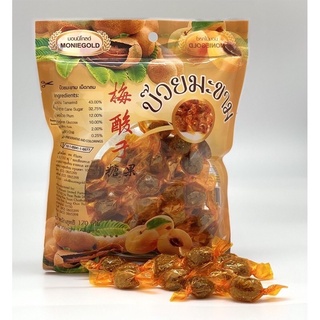 บ๊วยมะขาม 150 กรัม ตรามอนนิโกลด์(เม็ดกลม)