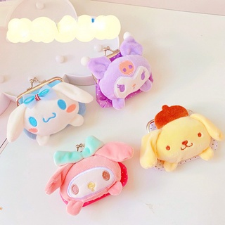 กระเป๋าใส่เหรียญ ตุ๊กตาการ์ตูนอนิเมะ Mymelody Kuromi Kitty Cinnamoroll น่ารัก