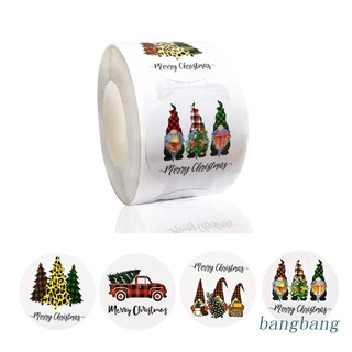 Bang สติกเกอร์ ลาย Merry Christmas สําหรับตกแต่งซองจดหมาย คุกกี้ เค้ก ขนมอบ 500 ชิ้น