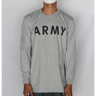 เสื้อยืดคอกลม เเขนยาวArmy