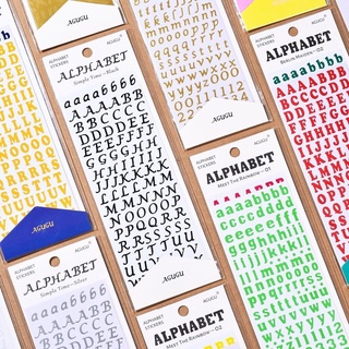 Sticker Alphabet สติกเกอร์ตัวอักษร ตกแต่ง มีหลายสีให้เลือก