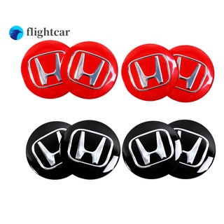 (flightcar) สติกเกอร์โลโก้ตราสัญลักษณ์ HONDA 56 มม. สําหรับติดดุมล้อรถยนต์ 4 ชิ้น