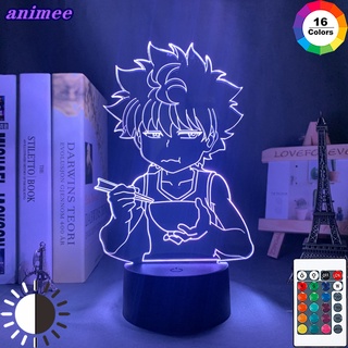 Hunter X Hunter Killua โคมไฟนีออน Led 3d อะคริลิค ลายอนิเมะ Hxh น่ารัก ของขวัญ สําหรับตกแต่งห้องนอนเด็ก