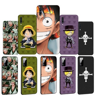 เคสโทรศัพท์ซิลิโคน แบบนิ่ม ลาย DA133 One Piece Luffy Zoro Sab สีดํา สําหรับ Samsung Galaxy A02S A31 A42 Note 20 10 9 8 Ultra Plus Lite Note20 Note10