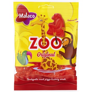 Malaco Zoo Original 80g / Sweet Fruit Candy Cloetta