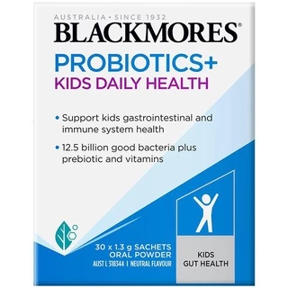 Blackmores Probiotics+ Kids Daily 30 x 1.3g Oral Powder Sachets สนับสนุนสุขภาพลำไส้และระบบภูมิคุ้มกันของเด็ก