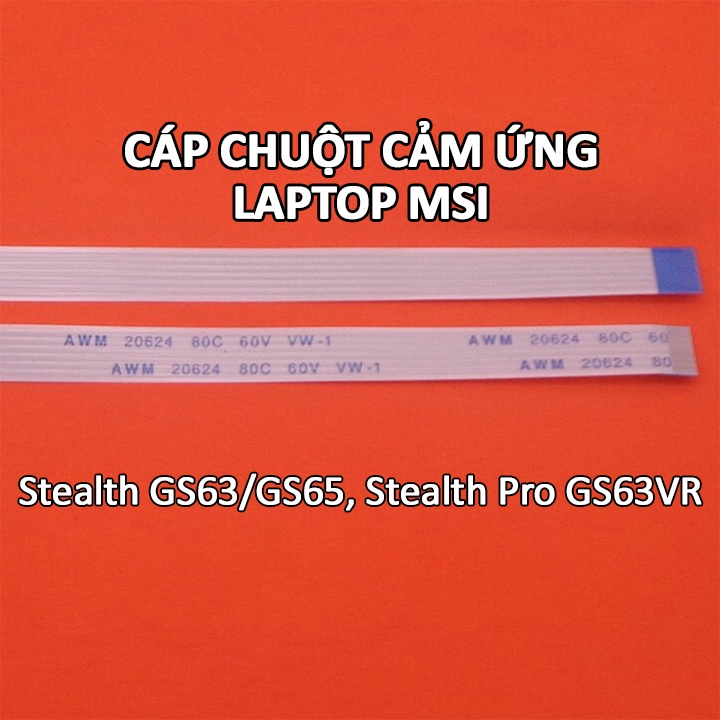 MSI Stealth Pro GS63VR, สายเมาส์สัมผัสแล็ปท็อป Stealth GS63 / GS65