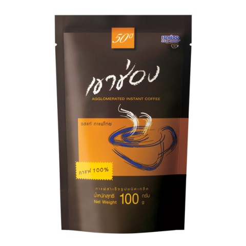 เขาช่อง กาแฟ สำเร็จรูปชนิดเกล็ด สูตร 1 (กาแฟ 100%) ขนาด 100 กรัม