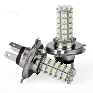 ไฟหน้ารถยนต์ H 4 68 SMD LED 6000 K DRL 12v 3528 2 ชิ้น