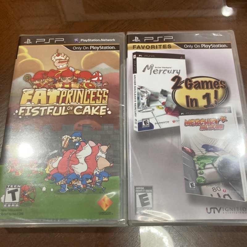 [PSP Games] ของใหม่ มือ 1 Fat Princess, Mercury 2:1games