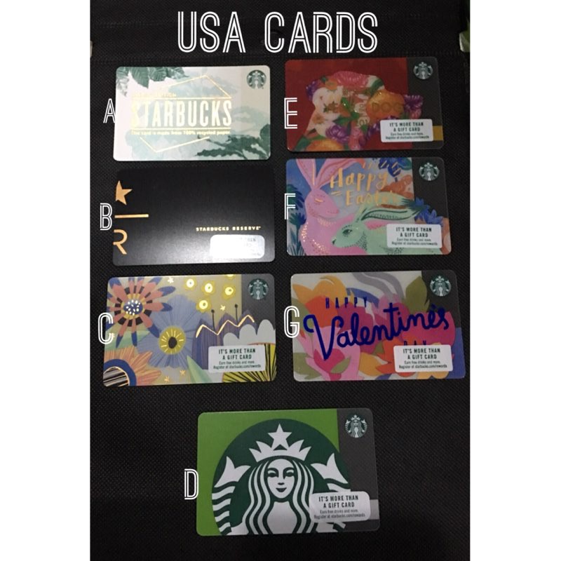 Starbucks USA card
