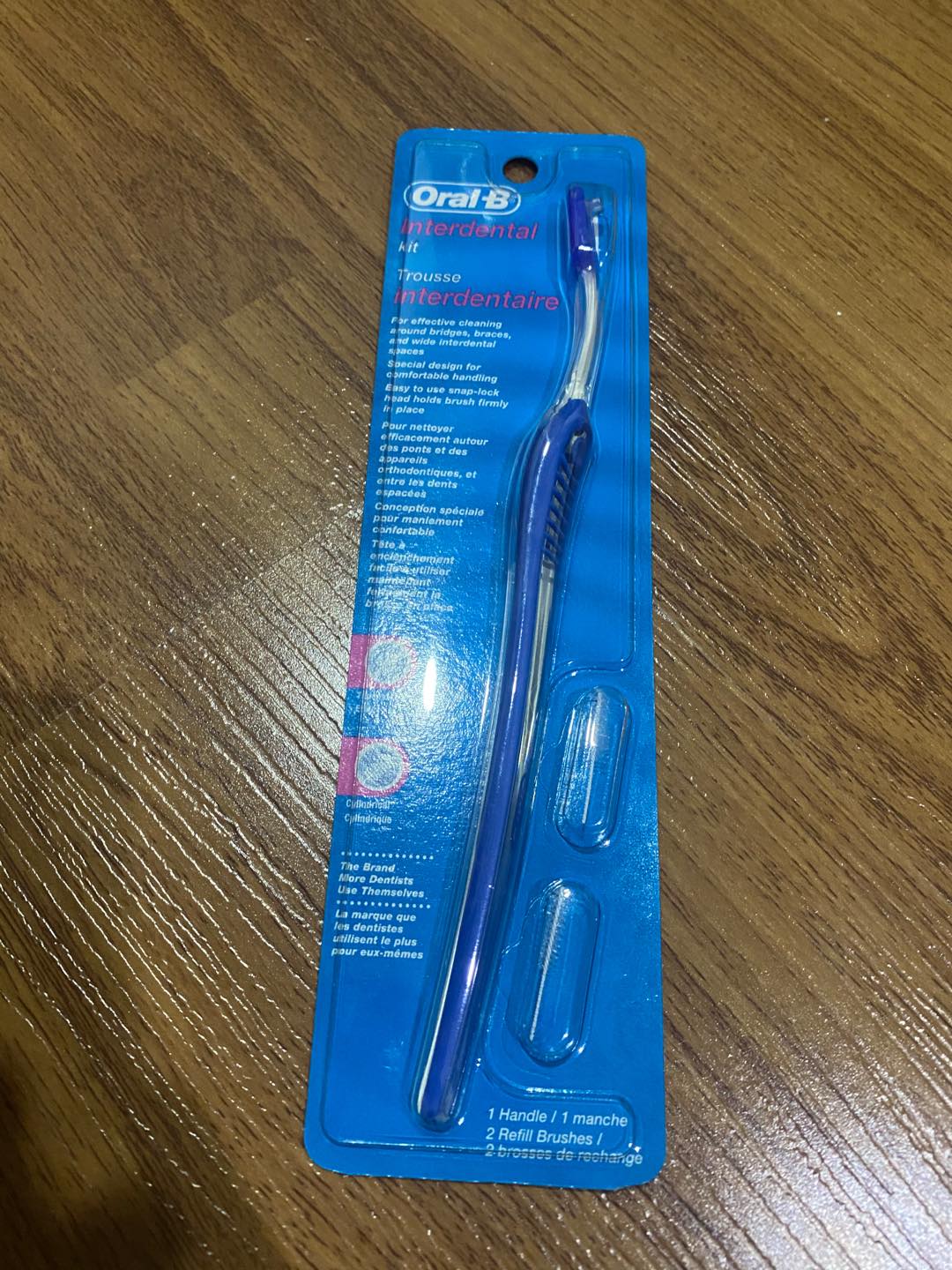 OralB แปรงซอกฟัน Interdental Brush handle 1 kit single side/interdental brush refill 6pcs/pack