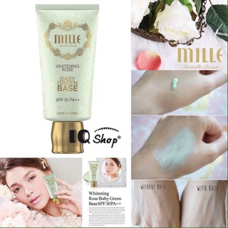 Mille Whitening Rose Baby Green Base SPF30 PA++