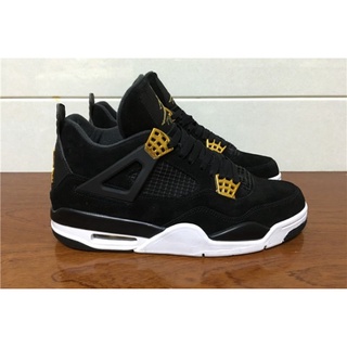 ✌Nike Air Jordan 4 Retro Royalty Black Gold High Premium Original