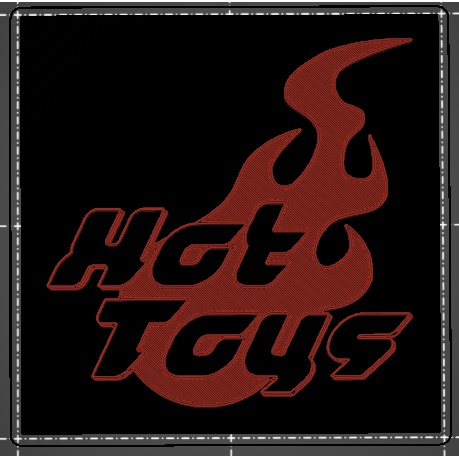 โลโก้ Hot Toys (ขนาด 88mm x88mm x10mm)