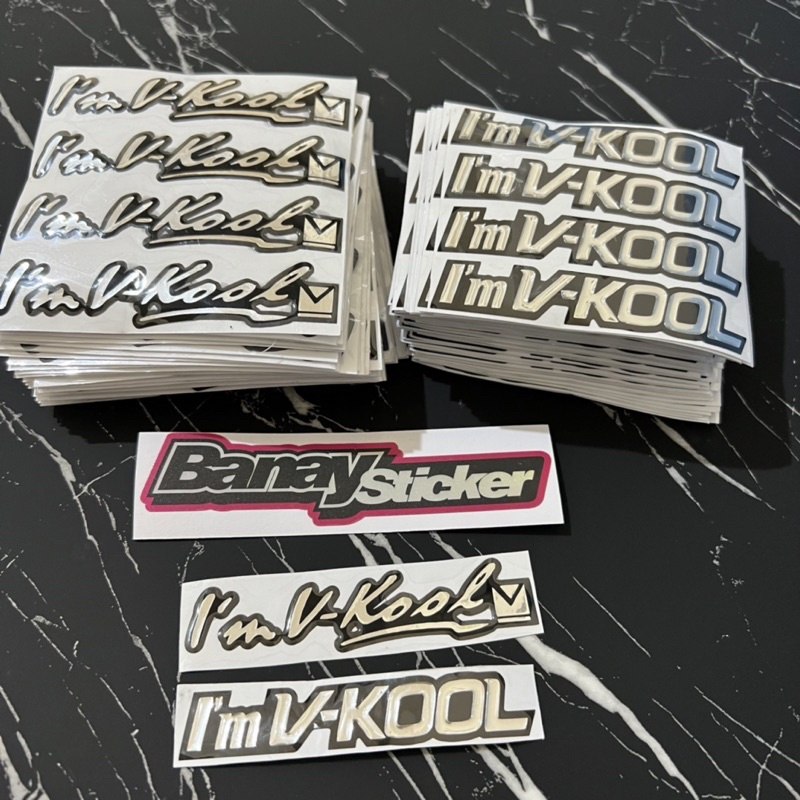 IM V-KOOL EMBLEM STICKER