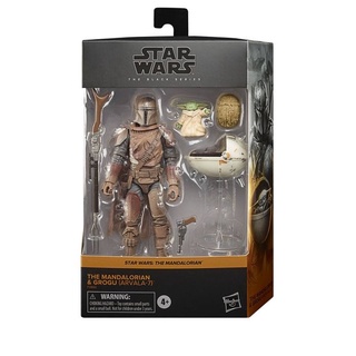 Hasbro Star Wars The Black Series The Mandalorian and Grogu (Arvala-7) (Target Exclusive) 6-inch-scale Figure