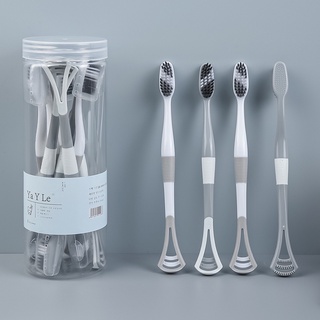 (บรรจุ8ชิ้น)แปรงสีฟัน ขูดเคลือบลิ้นได้ สไตล์ญี่ปุ่น ขนแปรงนุ…