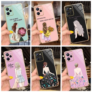 เคสมือถือ แบบนิ่ม ลายดอกไม้ หรูหรา สําหรับ Realme C35 RMX3511 2022 RealmeC35 C 35 4G