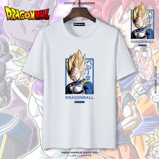 เสือยืดผู้ชาย - ดราก้อนบอล VEGETA tshirt สําหรับผู้ชายเสื้ออะนิเมะสีขาว/ดํา/สีชมพู/สีเหลือง/สีกากี/