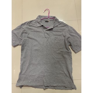 เสื้อมือ 2 ผู้ชาย เสื้อโปโล สีเทา American buny มือ2 size L