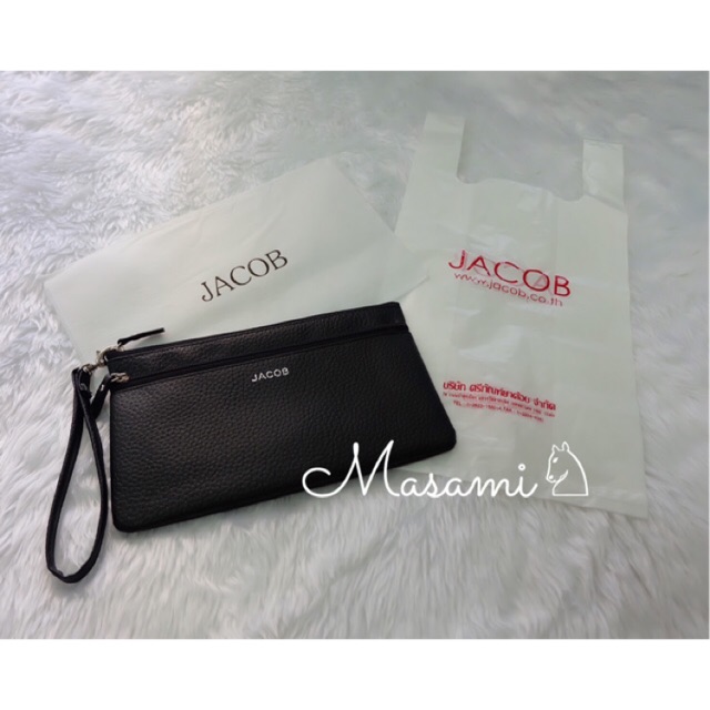 ลดรับปีใหม่ จำนวนจำกัด! ฟรีถุงผ้า/พลาสติกแบรนด์! JACOBแท้ กระเป๋าคล้องมือ