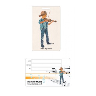 Marcato Music Name Tag Violin Water Color ป้ายชื่อ ไวโอลิน สีน้ำ