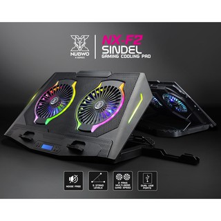 พัดลมโน๊ตบุ๊ค NUBWO NX-F2 SINDEL GAMING COOLING PAD ไฟ RGB