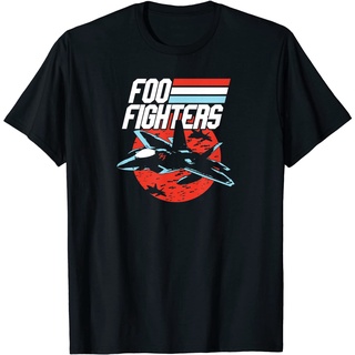 เสื้อยืดโอเวอร์ไซส์เสื้อยืด พิมพ์ลาย Foo Fighters Fighter JetS-3XL