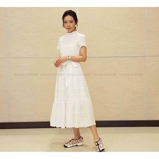 ♥Macy Shop Maxi Dress ผ้าลูกไม้cotton M-175♥