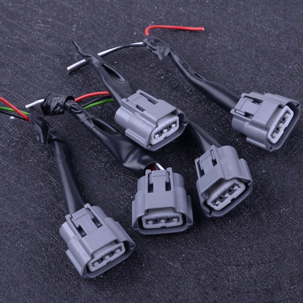 5Pcs Ignition Coil Pack Wiring Harness Connector Plug Fit For Nissan Altima Sentra X-Trail 2001-2007 2008 2009 2010 2011