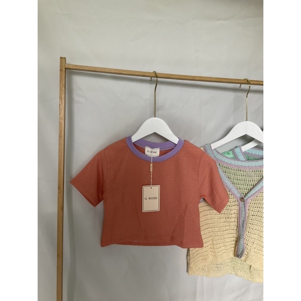 เสื้อครอปป้าย G-rose