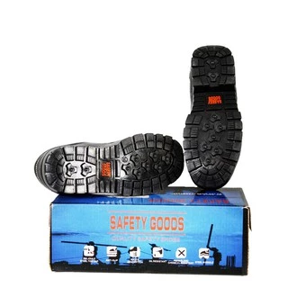 รองเท้าเซฟตี้ SAFETY GOODS รุ่น #001 รองเท้าหัวเหล็ก พื้นเสริมแผ่นเหล็ก safety shoes