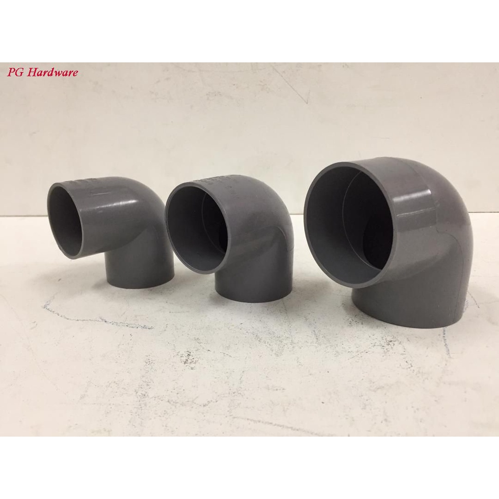 BBB ท่อพีวีซี Equal Elbow 90° SWV (สีเทา)