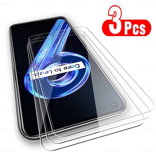 3 PCS Tempered Glass For Oppo Realme 9 5G Full Cover Screen Protector Film For Realme 8 8i 9i 9 Pro Plus 5G 4G Protective Glass